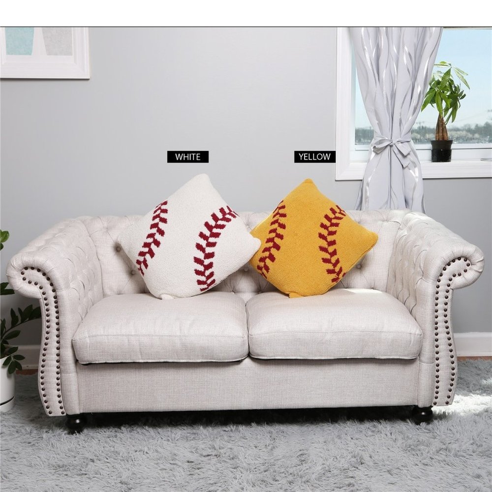 P/S Base/Softball Print Cushion Cover! Luxury Soft Couch Pillow Cover·ComfyLuxe